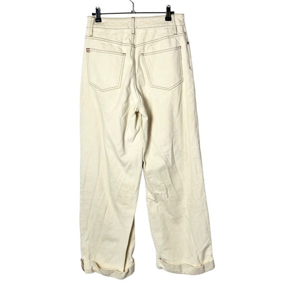 Urban Outfitters BDG Off White Stovepipe High Rise Wide Leg Jeans 27 - Picture 4 of 7